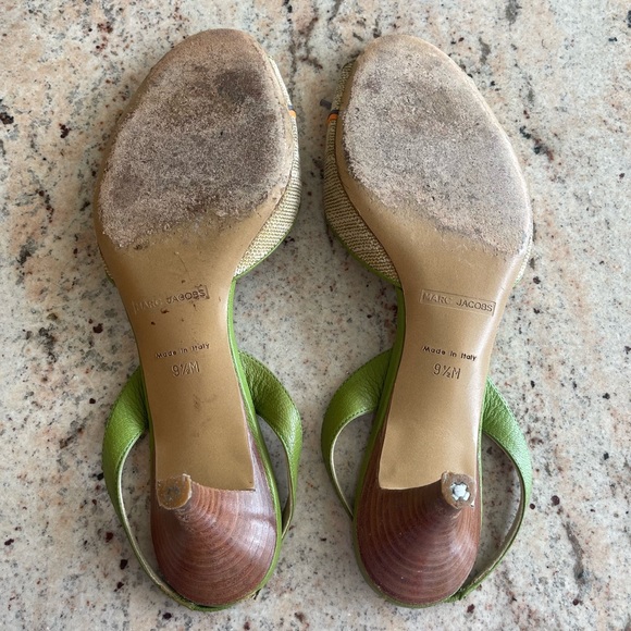 Marc Jacob’s Green Open-Toe Pump Heels - Picture 6 of 6